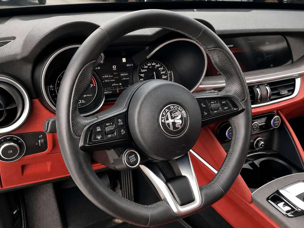 2021 Alfa Romeo Stelvio Ti Nero Edizione | Red Leather | Panoroof | AWD Photo