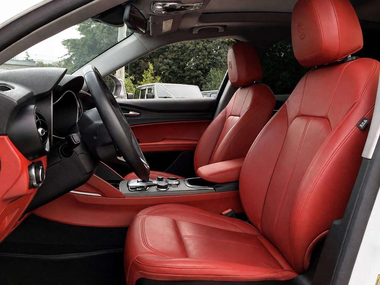 2021 Alfa Romeo Stelvio Ti Nero Edizione | Red Leather | Panoroof | AWD Photo