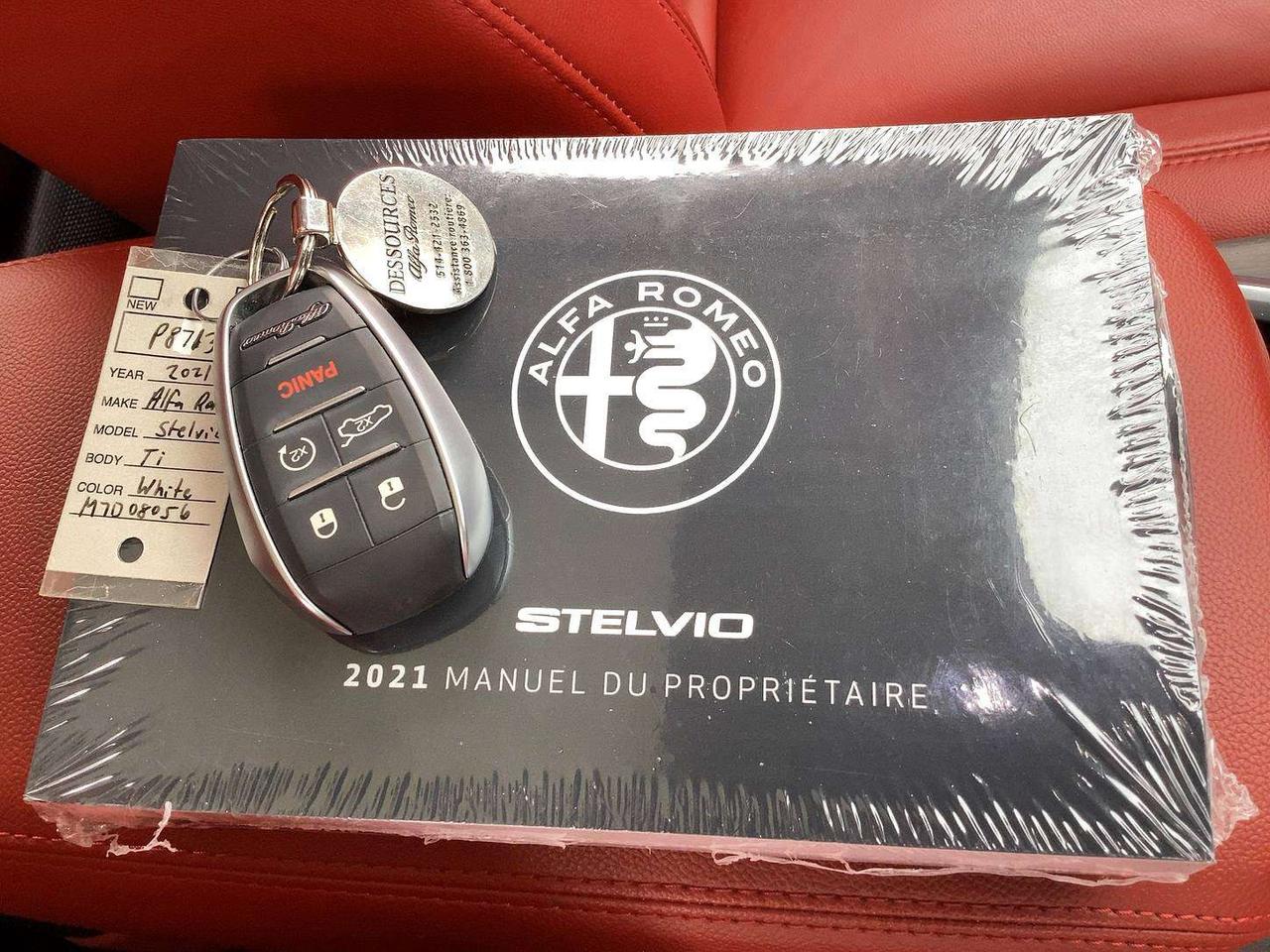 2021 Alfa Romeo Stelvio Ti Nero Edizione | Red Leather | Panoroof | AWD Photo