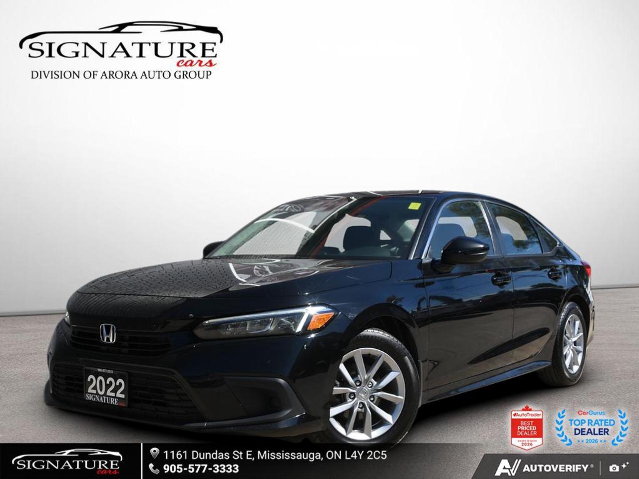 2022 Honda Civic EX No Accident Sunroof Carplay Photo0