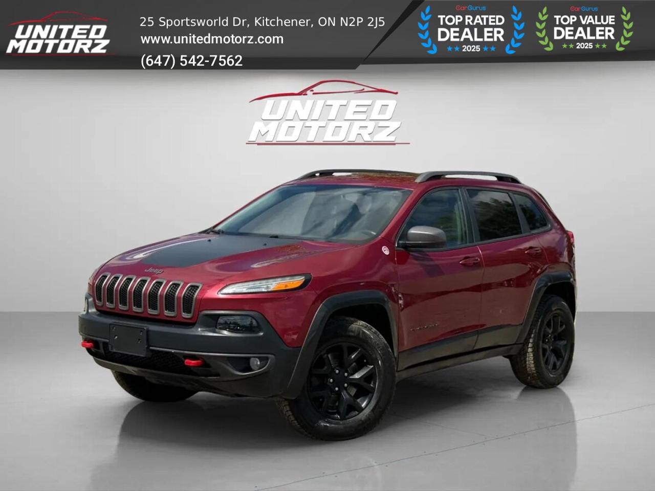 2016 Jeep Cherokee Trailhawk 4WD 3.2L 6cyl~CERTIFIED~ Photo