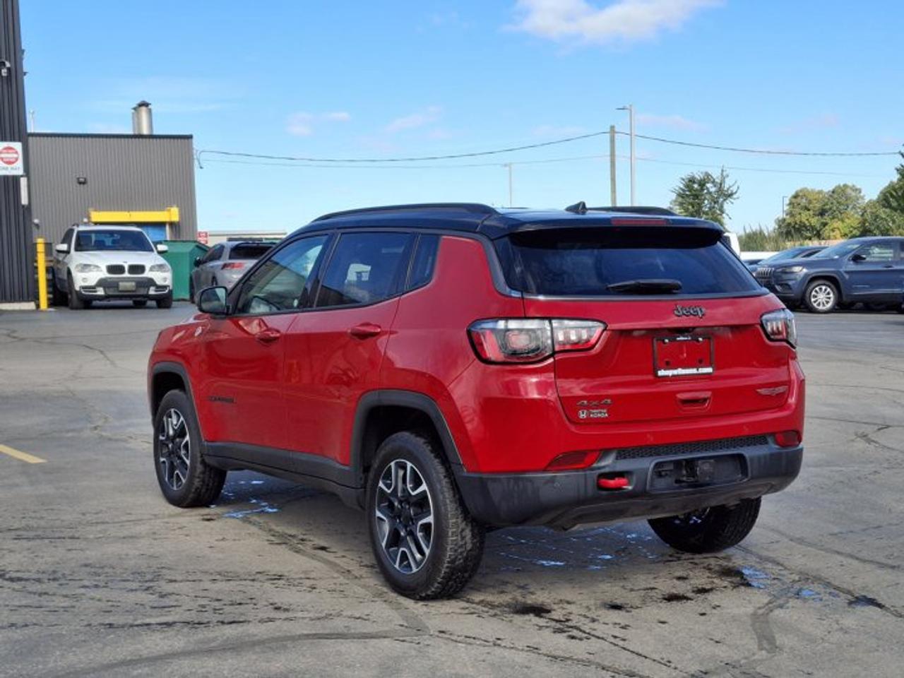 2021 Jeep Compass Trailhawk 4x4 | Split Leather | Tow Group | Heated Seats + Steering | Remote Start | BSM & More ! Photo2
