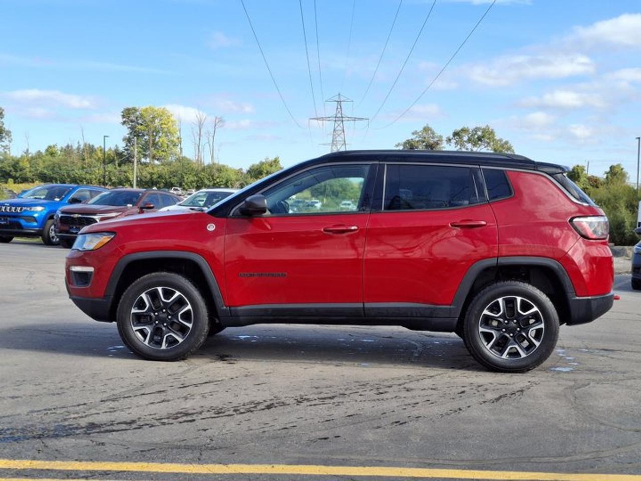 2021 Jeep Compass Trailhawk 4x4 | Split Leather | Tow Group | Heated Seats + Steering | Remote Start | BSM & More ! Photo