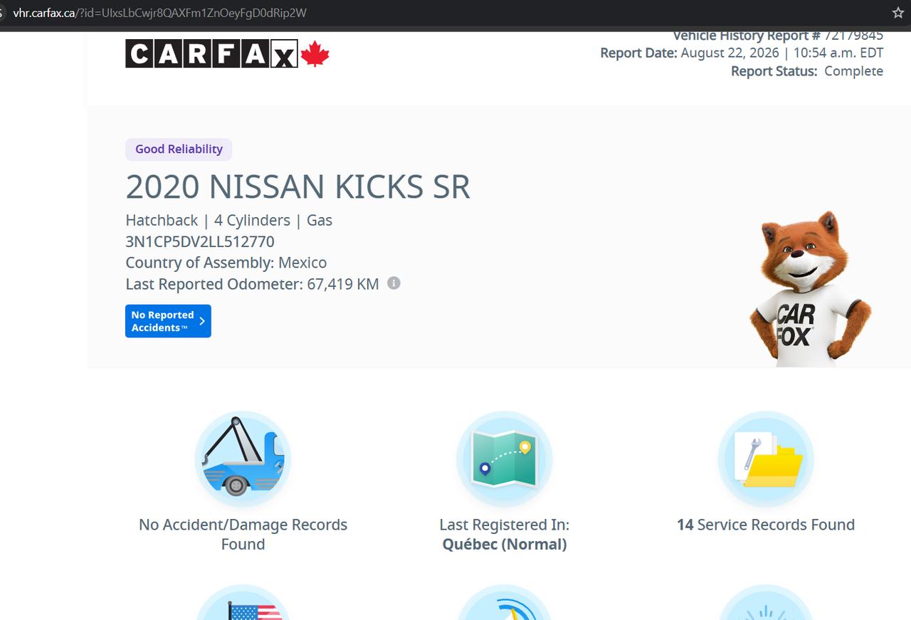 2020 Nissan Kicks SR Photo