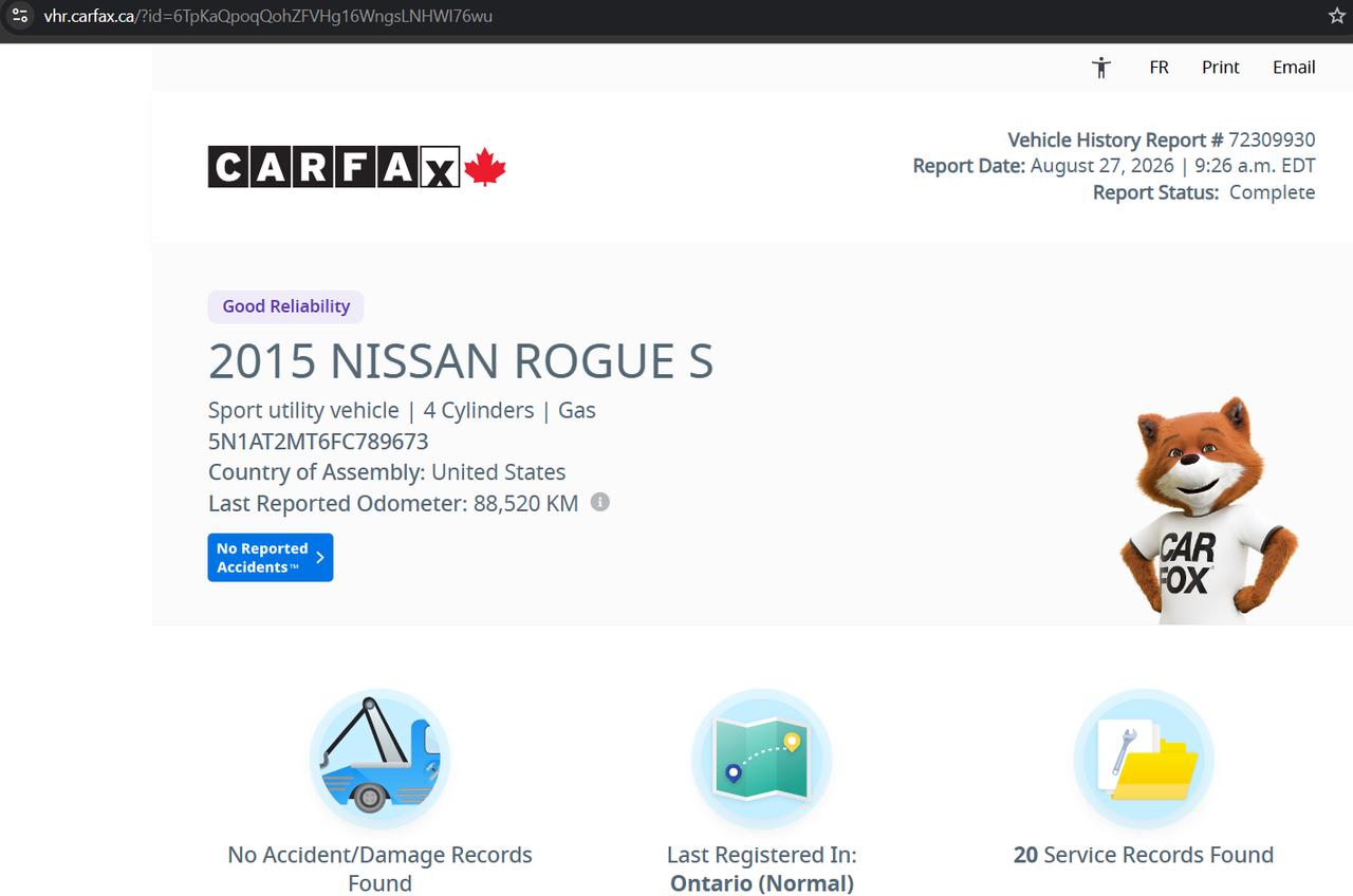 2015 Nissan Rogue S Photo