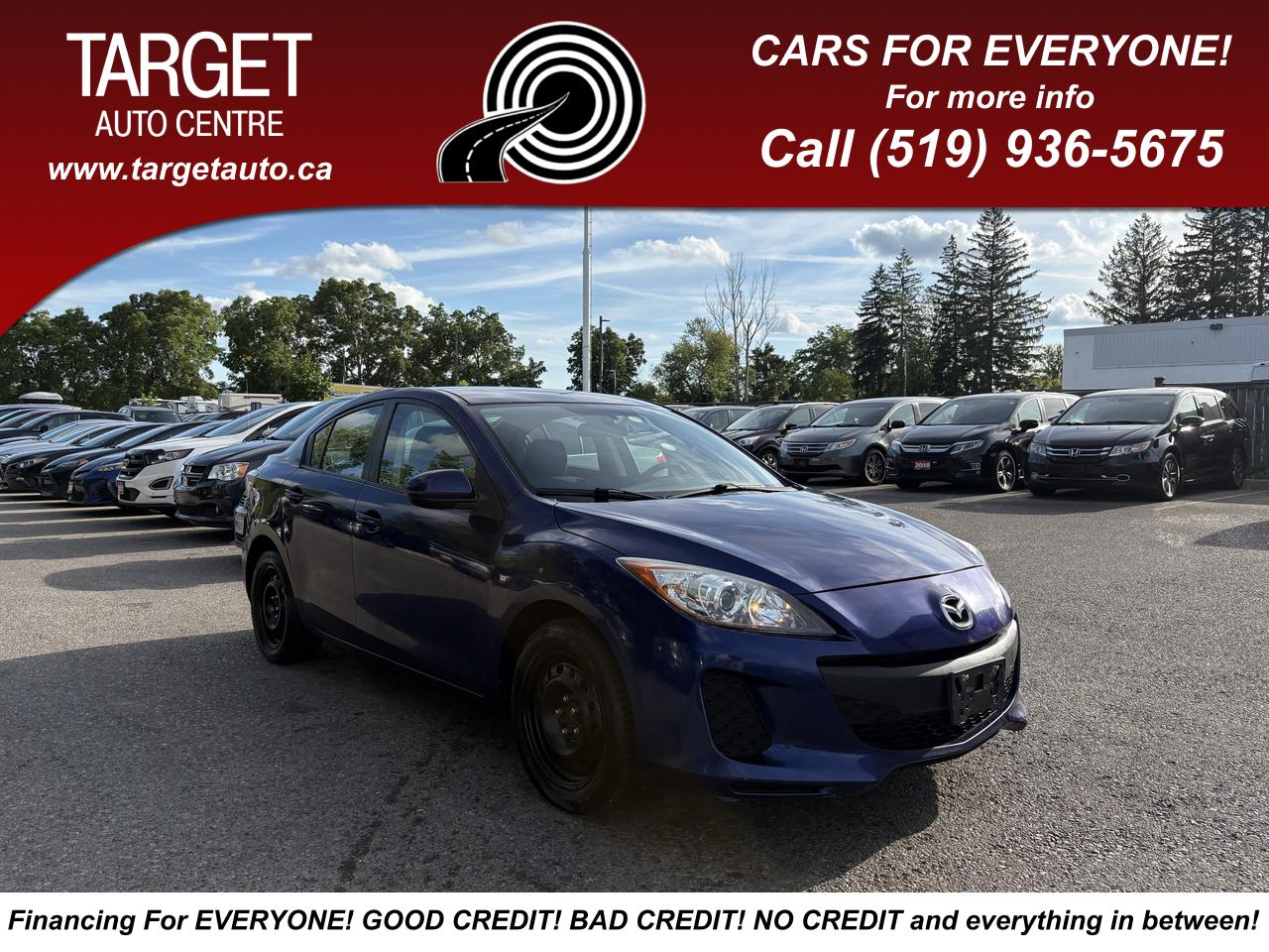 Blue 2013 Mazda MAZDA3 Sedan Automatic