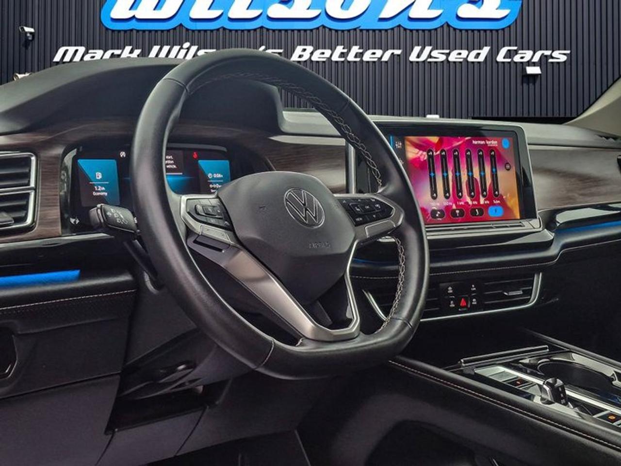2024 Volkswagen Atlas Highline AWD | Leather | Sunroof | Nav | Harman Kardon Audio | Cooled + Heated Seats | ACC and More! Photo
