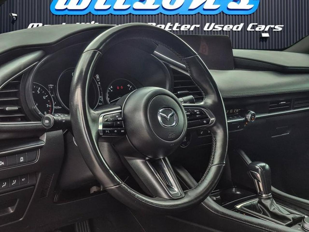 2024 Mazda MAZDA3 Sport GS AWD | Hatch | Leather | Sunroof | Radar Cruise | CarPlay + Android | Power Seat | Rear Cam & More Photo