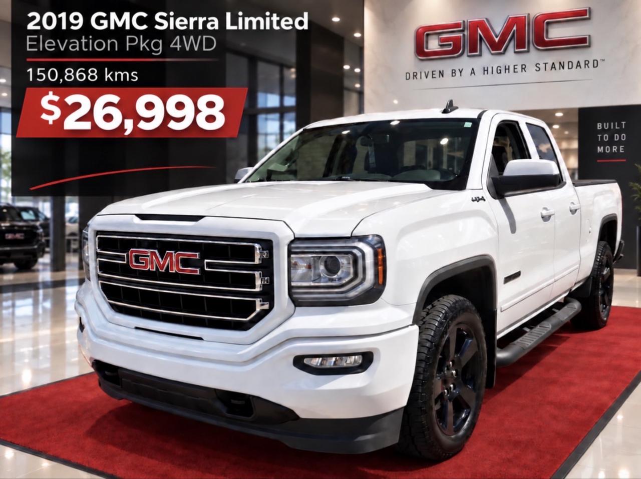 2019 GMC Sierra 1500 Limited Elevation Pkg 4WD 6.5 FT Box