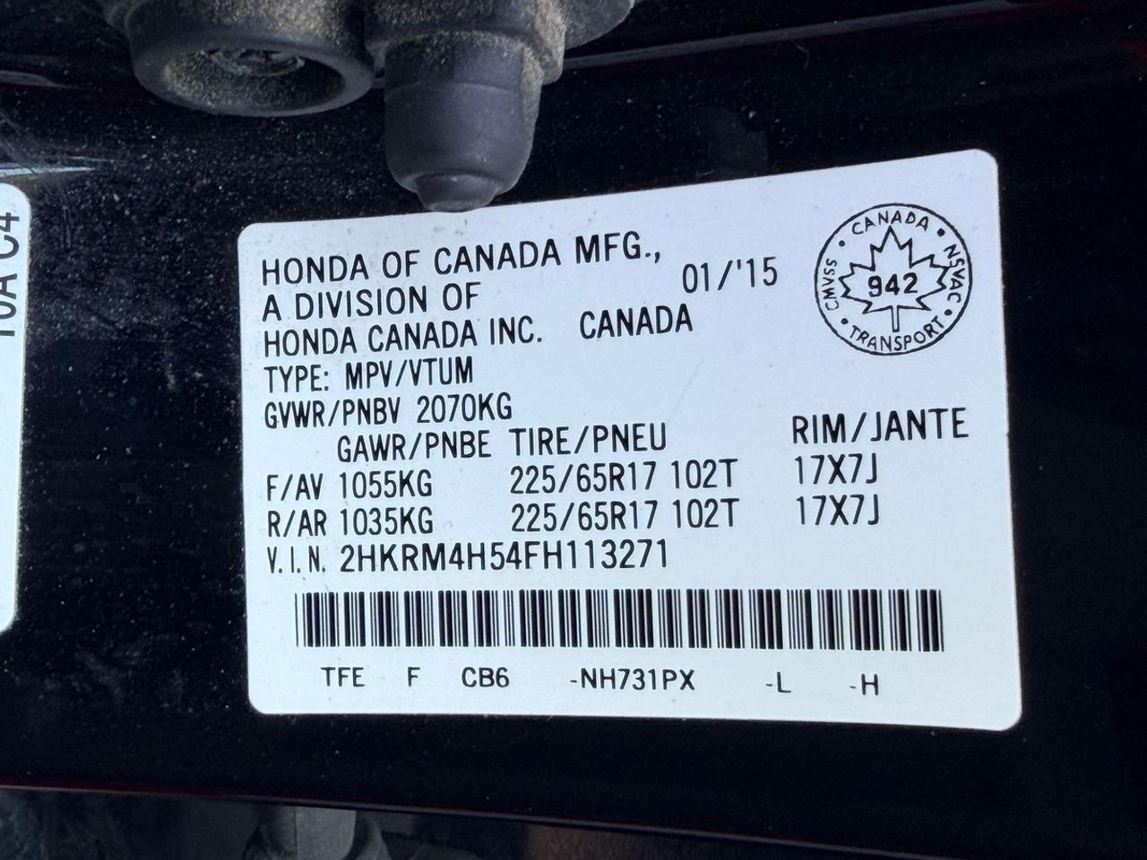 2015 Honda CR-V EX Photo