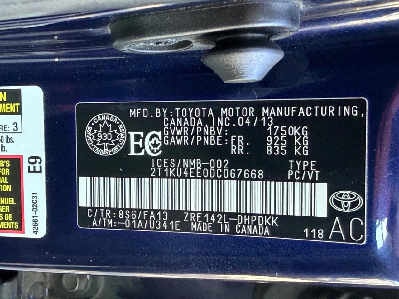 2013 Toyota Matrix XR Photo