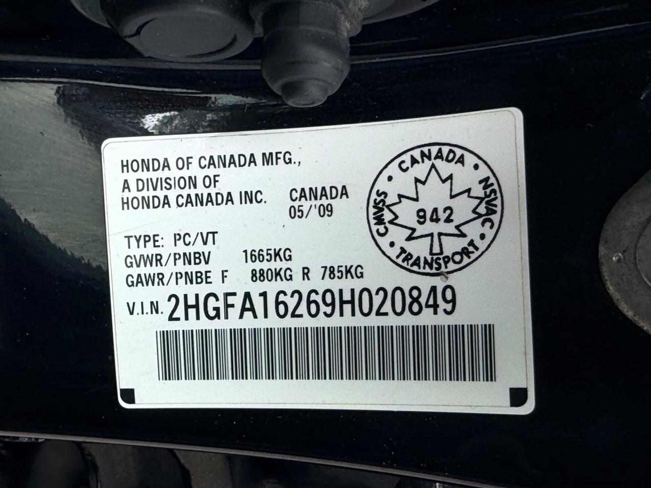 2009 Honda Civic DX Photo