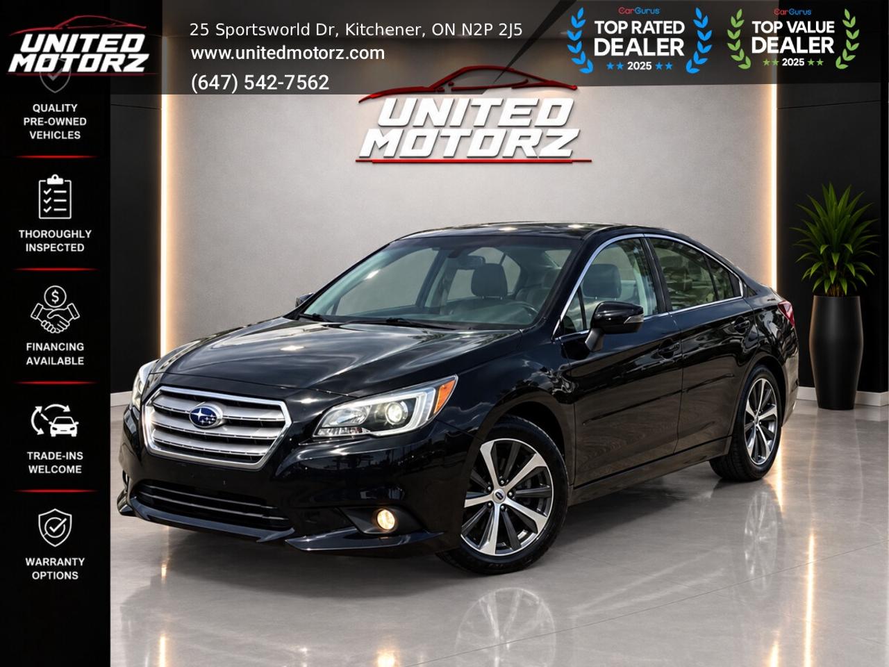 2016 Subaru Legacy CVT Limited w/Tech Pkg AWD 3.6L~CERTIFIE Photo0