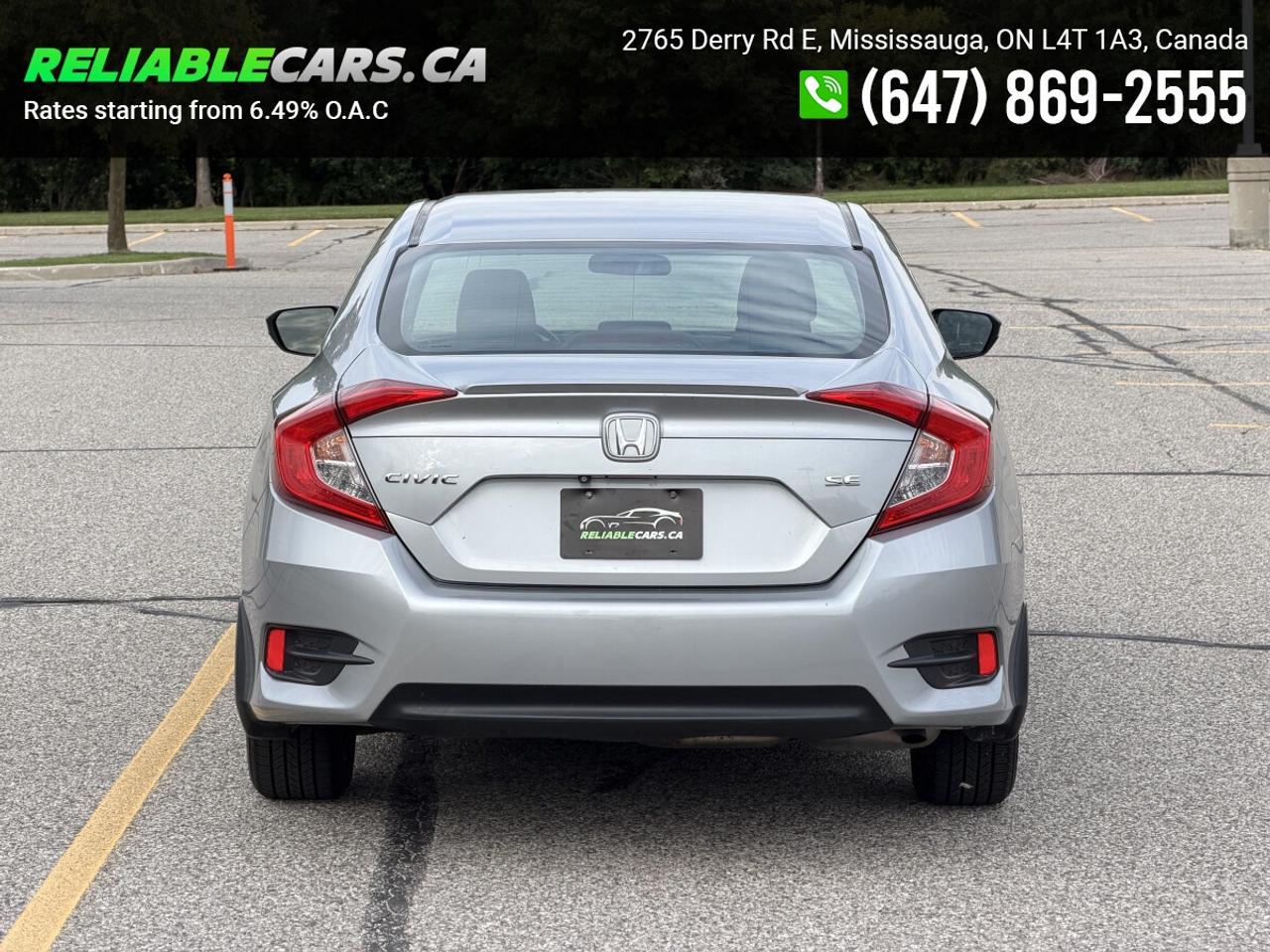 2018 Honda Civic SE | No-Accident | Honda Sensing | Alloy Rims | Lo Photo
