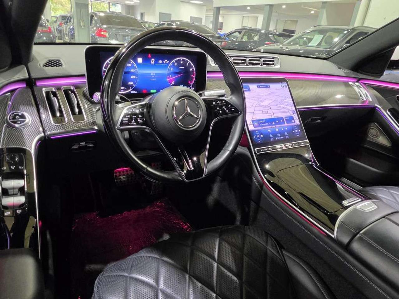 2021 Mercedes-Benz S-Class S 500 4MATIC AMG PKG MHEV Rear-Axle Steering NO ACCIDENT LOW KM CARBON FIBER TRIM DIAMOND STICH LEATHER INTERIOR Photo
