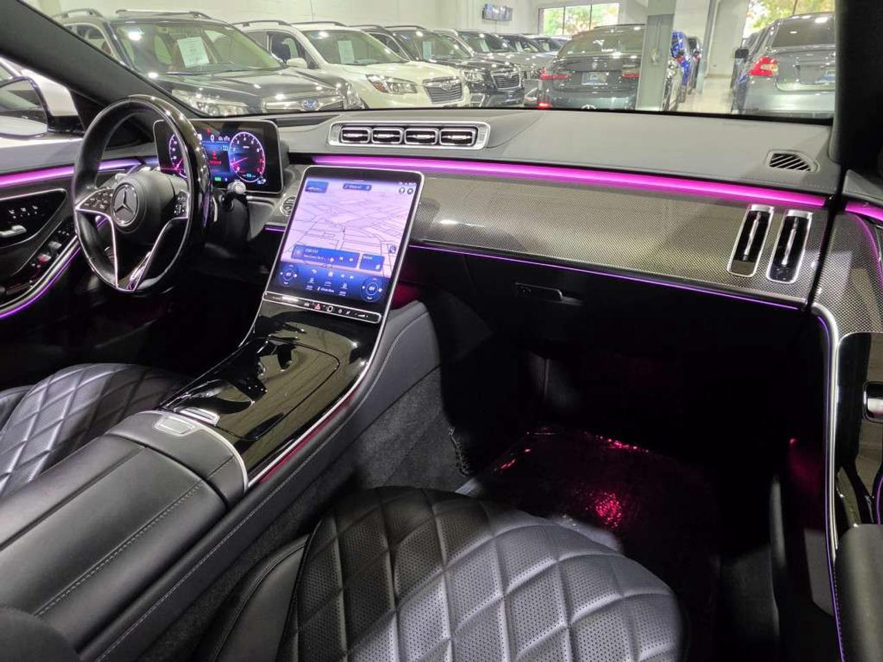 2021 Mercedes-Benz S-Class S 500 4MATIC AMG PKG MHEV Rear-Axle Steering NO ACCIDENT LOW KM CARBON FIBER TRIM DIAMOND STICH LEATHER INTERIOR Photo