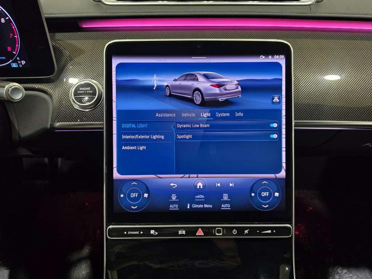 2021 Mercedes-Benz S-Class S 500 4MATIC AMG PKG MHEV Rear-Axle Steering NO ACCIDENT LOW KM CARBON FIBER TRIM DIAMOND STICH LEATHER INTERIOR Photo