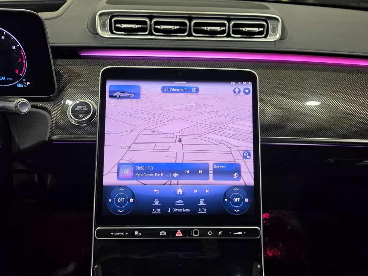 2021 Mercedes-Benz S-Class S 500 4MATIC AMG PKG MHEV Rear-Axle Steering NO ACCIDENT LOW KM CARBON FIBER TRIM DIAMOND STICH LEATHER INTERIOR Photo