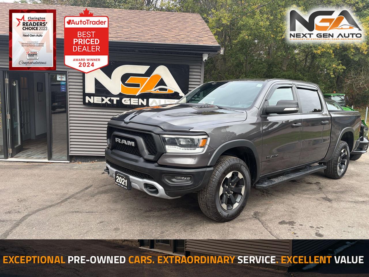 2021 RAM 1500 Rebel Crew Cab 4x4 EcoDiesel One Owner Clean CARFA Photo