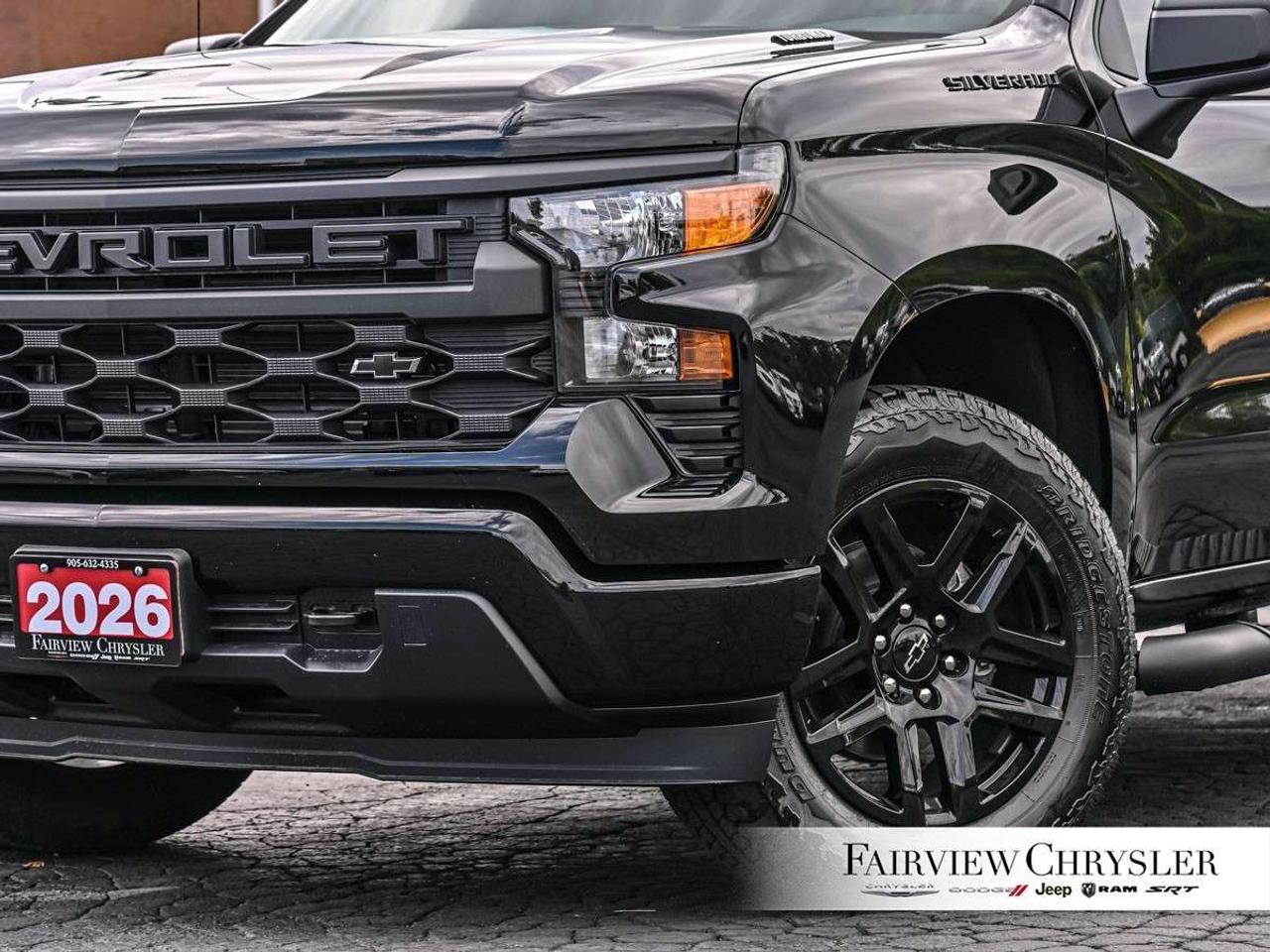 2026 Chevrolet Silverado 1500 Crew Cab Short Box 4-Wheel Drive Custom BLACKOUT PKG   REMOTE START   TOW PKG   ALL TERAIN TIRES   CARPLAY Photo