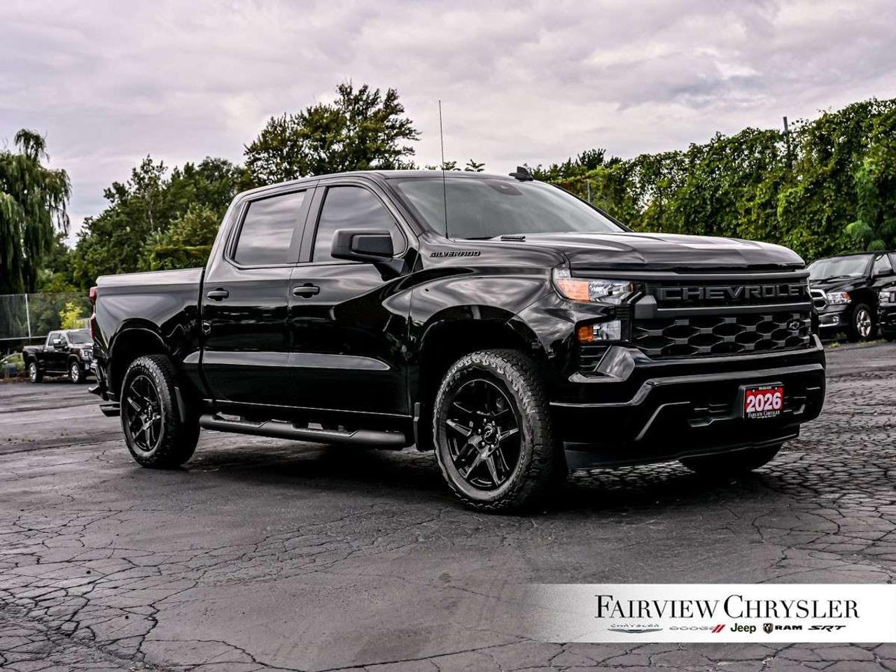 2026 Chevrolet Silverado 1500 Crew Cab Short Box 4-Wheel Drive Custom BLACKOUT PKG   REMOTE START   TOW PKG   ALL TERAIN TIRES   CARPLAY Photo