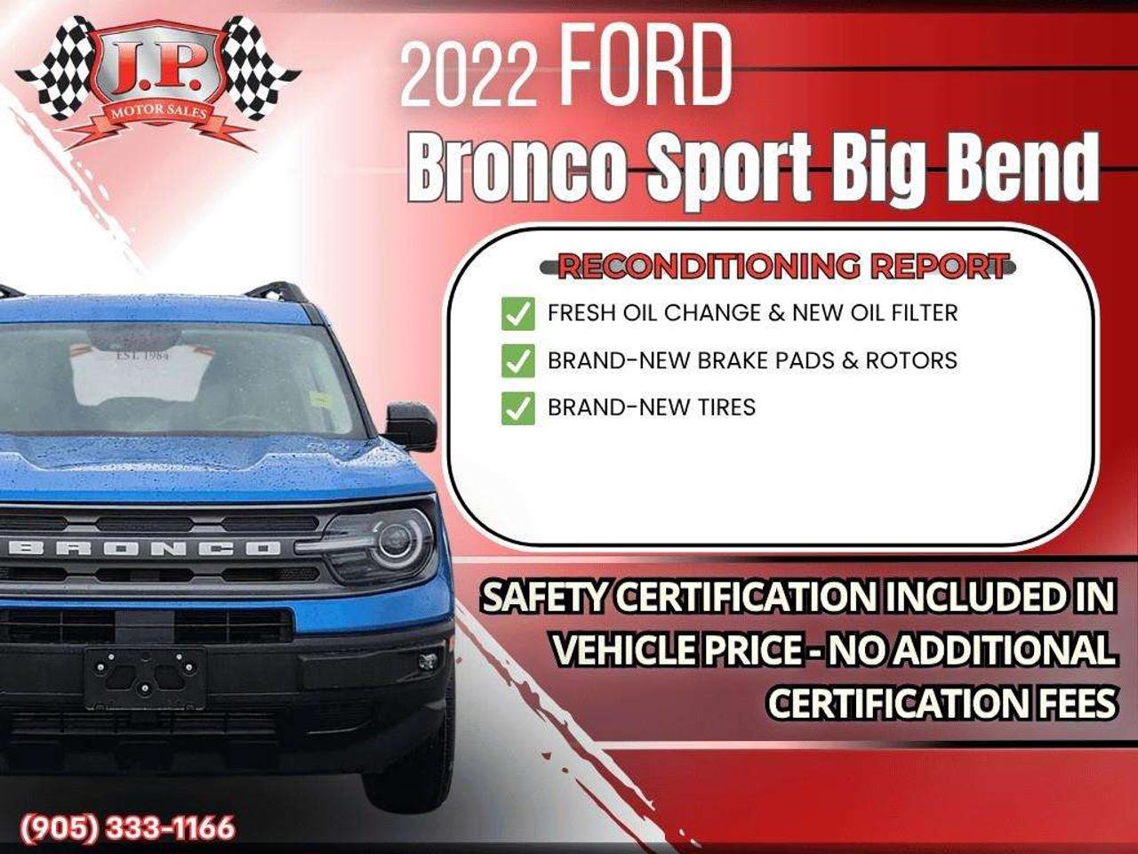 2022 Ford Bronco Sport Big Bend Apple CarPlay & Android Auto • Built-In Wi-Fi Hotspot • Remote Start System • Heated Front Seats • Power Driver Photo2
