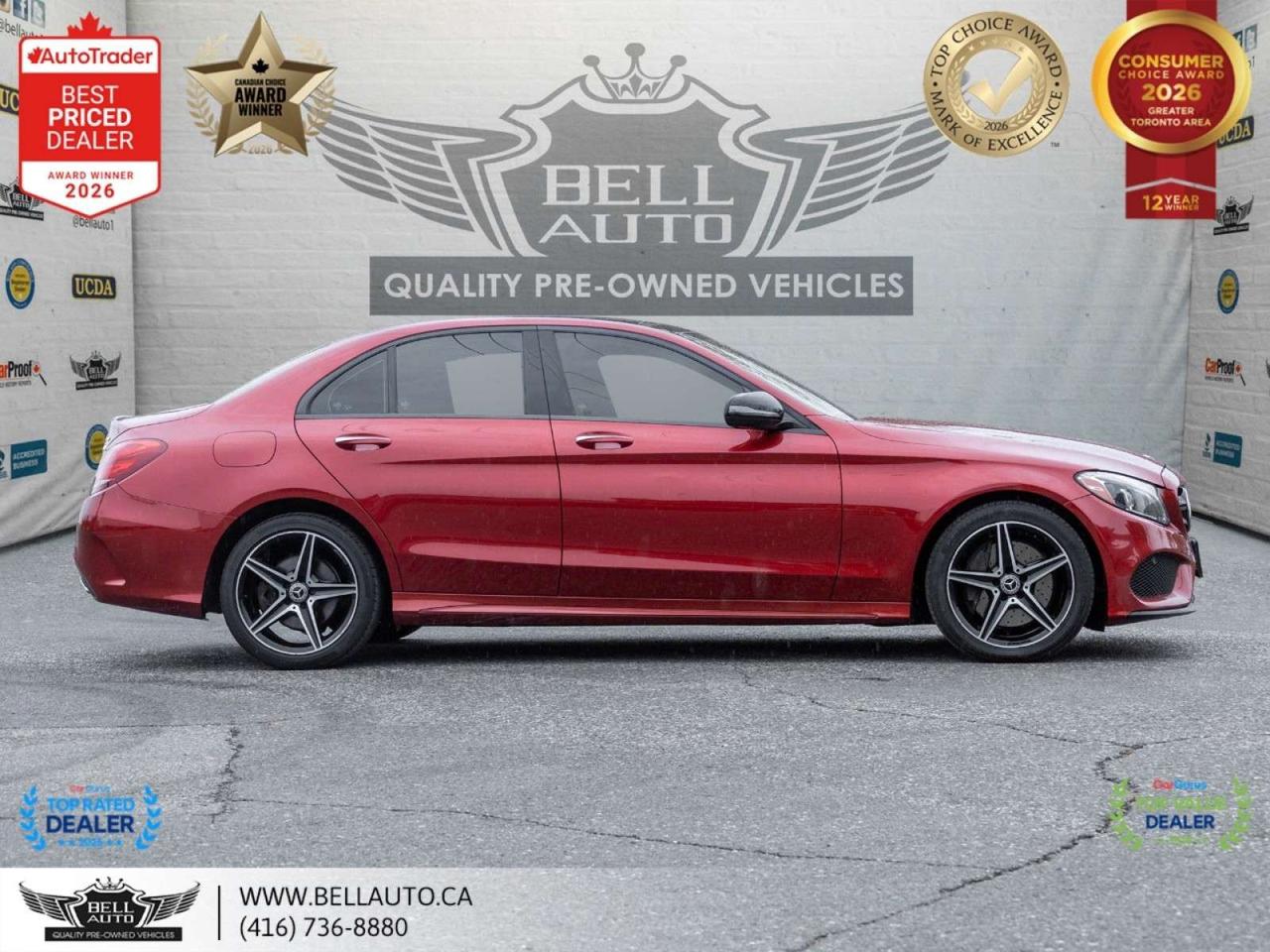2018 Mercedes-Benz C-Class C300   AMGPKG   NIGHTPKG   PRMPKG   NAVI   B.CAM   PANO   NOACCIDENT Photo