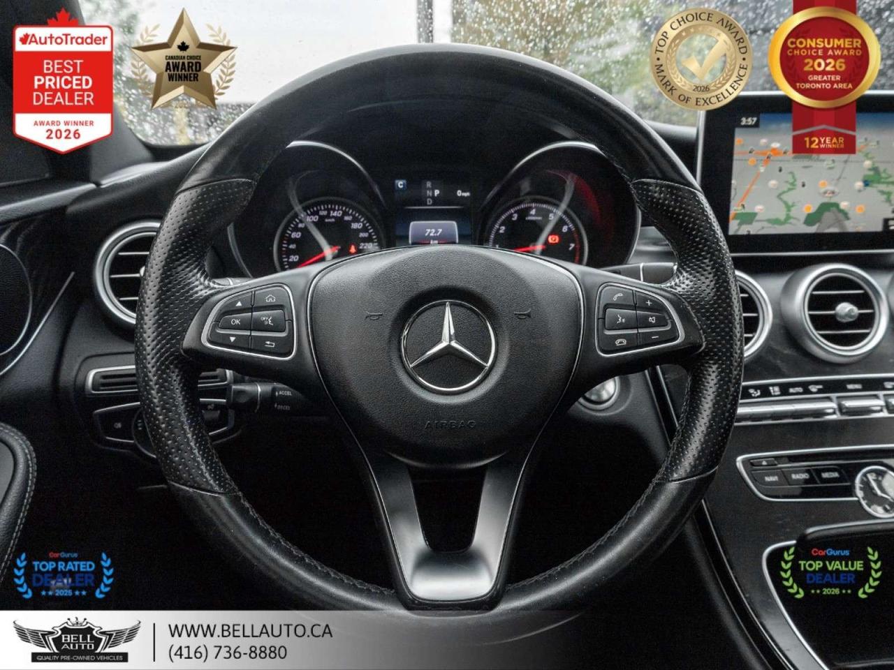 2018 Mercedes-Benz C-Class C300   AMGPKG   NIGHTPKG   PRMPKG   NAVI   B.CAM   PANO   NOACCIDENT Photo