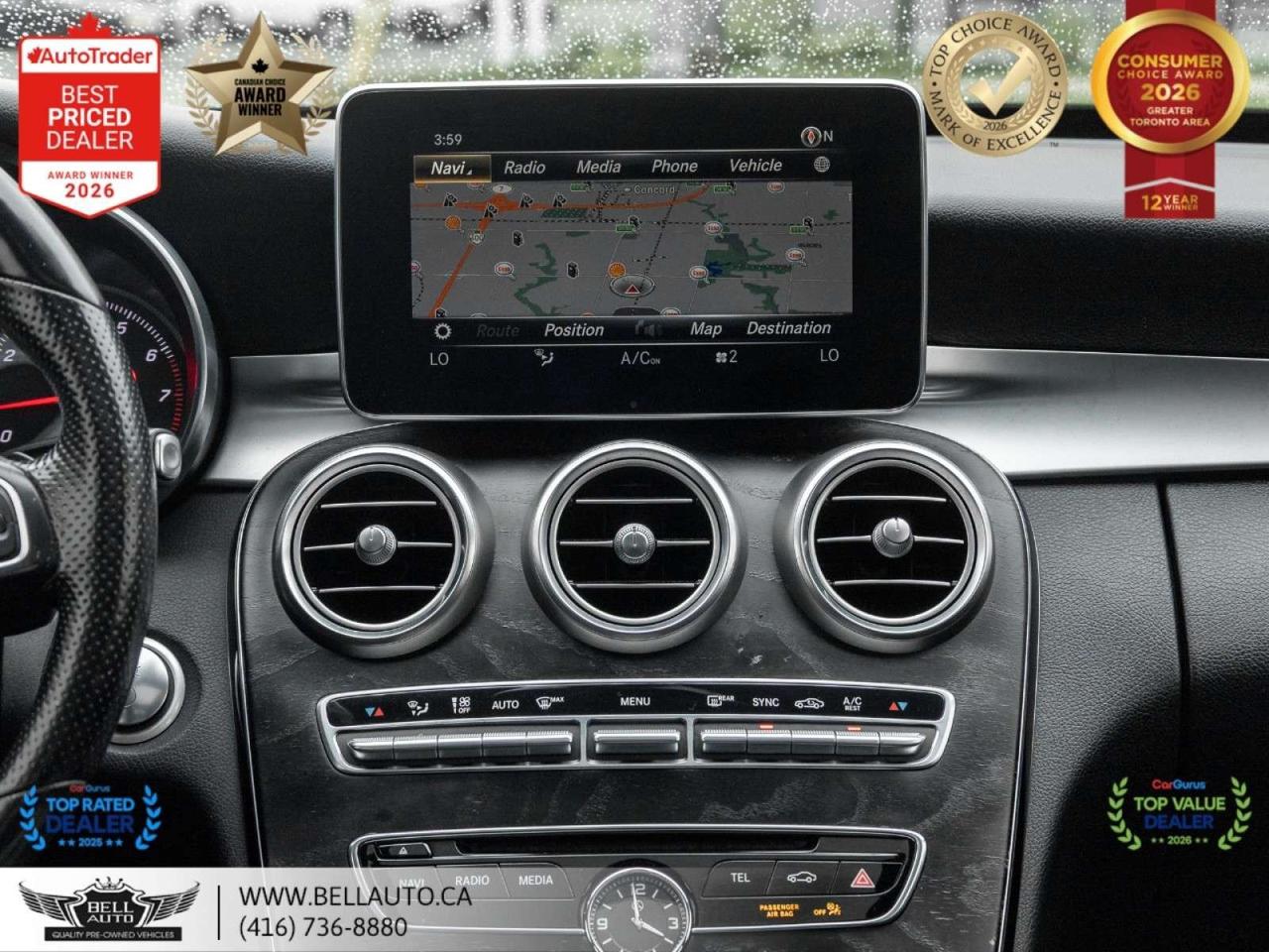 2018 Mercedes-Benz C-Class C300   AMGPKG   NIGHTPKG   PRMPKG   NAVI   B.CAM   PANO   NOACCIDENT Photo