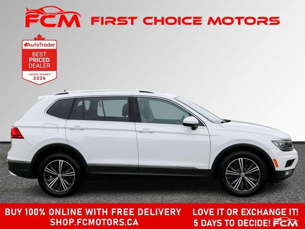 2018 Volkswagen Tiguan HIGHLINE   FULLY CERTIFIED WITH WARRANTY Photo