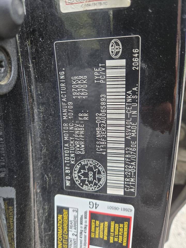 2010 Toyota Camry LE - Photo #16