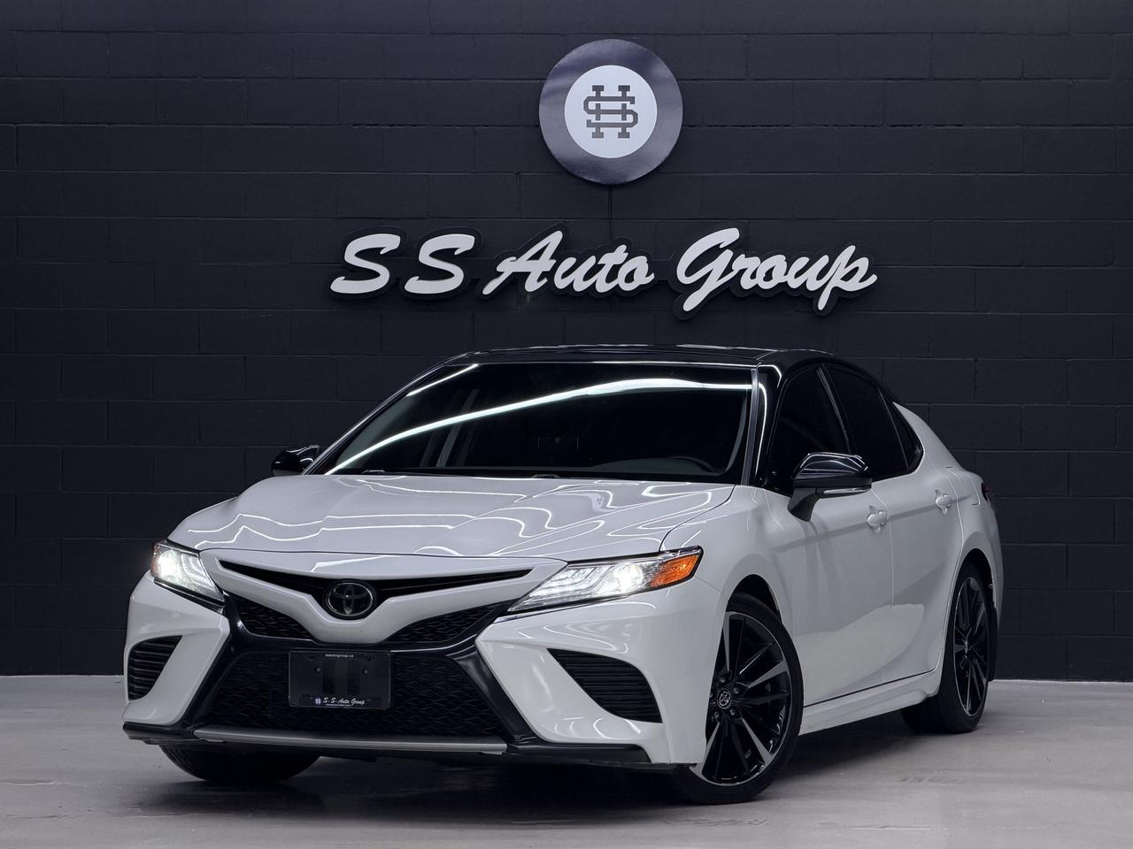 White 2020 Toyota Camry Sedan Front-Wheel Drive Automatic