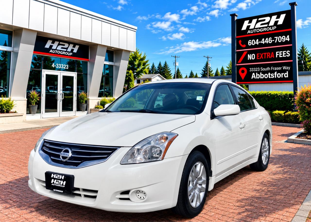 White 2011 Nissan Altima Sedan Front-Wheel Drive Continuously Variable Transmission