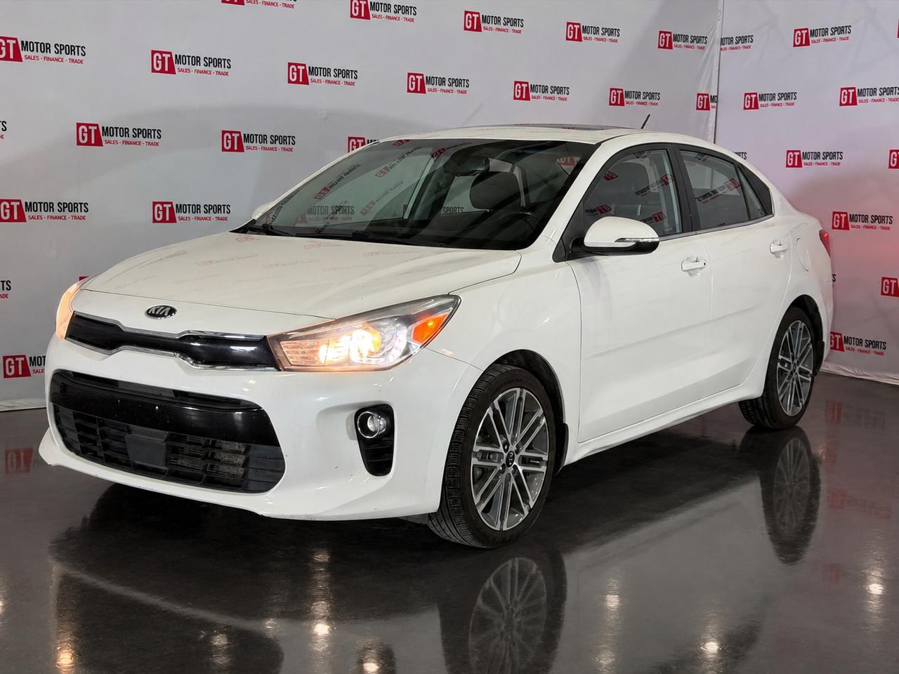 White 2018 Kia Rio Sedan Front-Wheel Drive Automatic