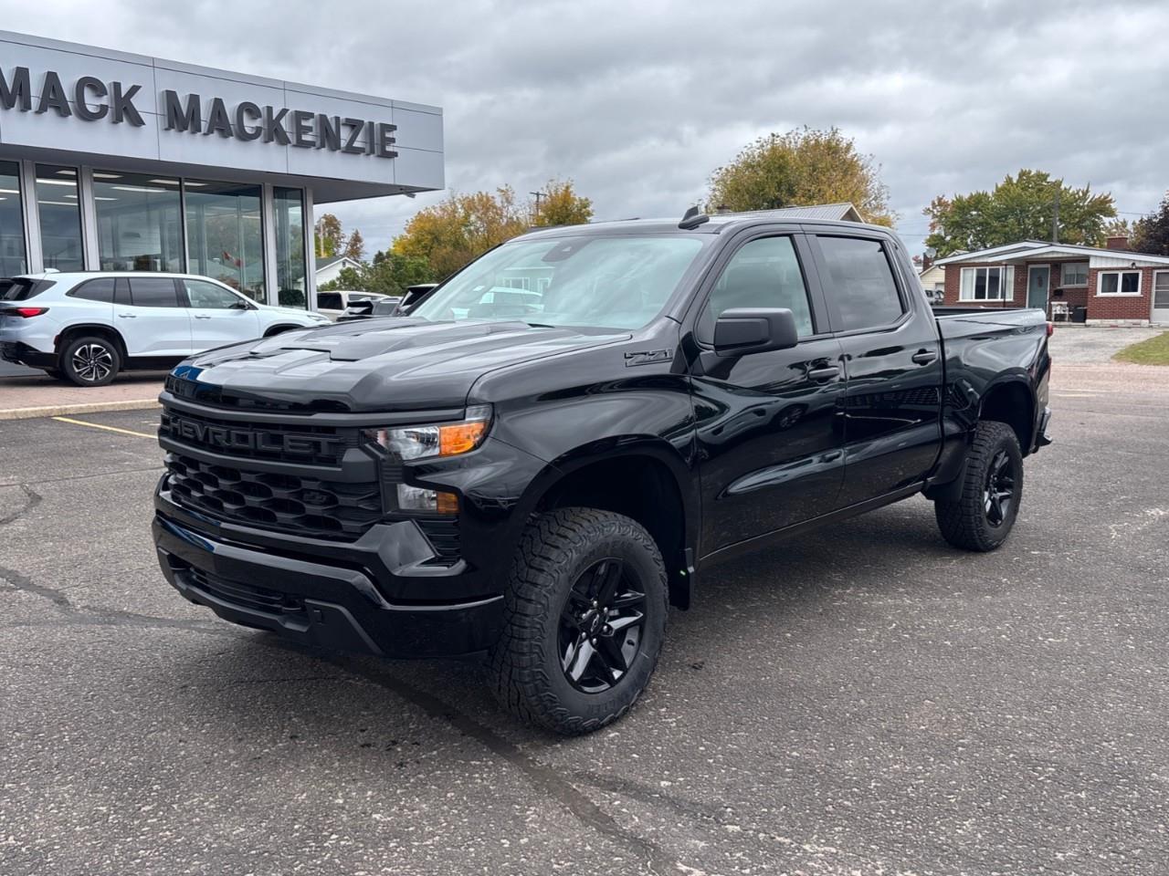 2026 Chevrolet Silverado 1500 Custom Trail Boss New 2026 Gas Powered V8 6 Passenger Crew Cab 4X4 Truck with a 2 Factory Installed Lift, Push Button Start with Remote Vehicle Start and a 7 Diagonal Touchscreen Radio with Wireless Apple CarPlay and W Photo