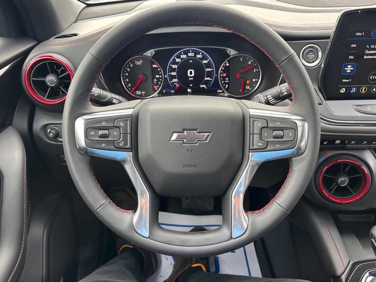 2026 Chevrolet Blazer RS New Sporty 5 Passenger AWD SUV with a Panoramic Sunroof, Heated and Power Front Seats, Heated Steering Wheel, Hands Free Power Liftgate, Wireless Phone Charging and a 10.2 Diagonal Touchscreen Radio w Photo