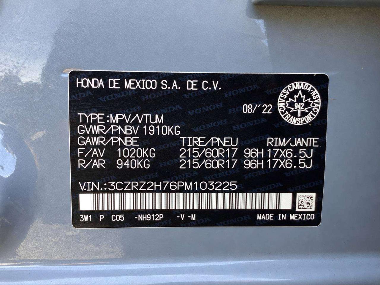 2023 Honda HR-V EX-L | Heated Leather | Safety Tech | AWD Photo