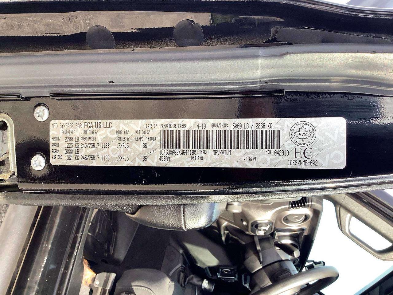 2019 Jeep Wrangler Sport 2Dr | 6Spd Manual | Hard Top | AS IS | 4X4 Photo