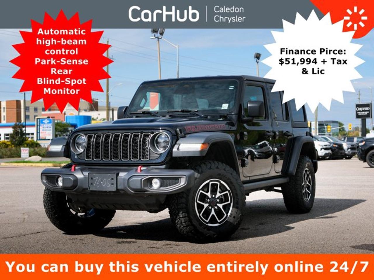 2026 Jeep Wrangler Rubicon 2.0L Turbocharged I-4 | Convenience Group | Safety Group | Black 3-Piece Hard Top Photo0