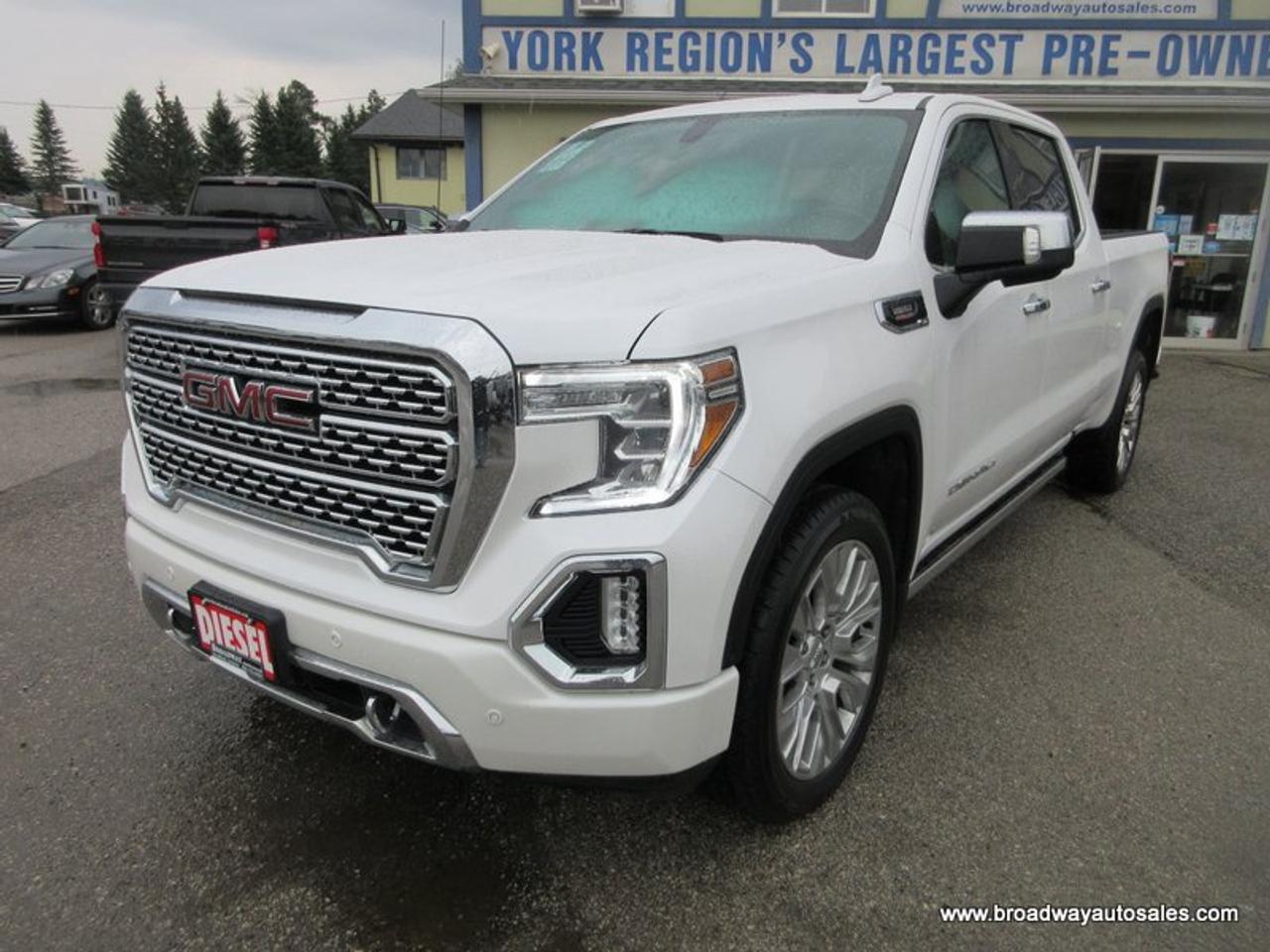 2021 GMC Sierra 1500 LOADED DENALI-PACKAGE 5 PASSENGER 3.0L - DURAMAX.. 4X4.. CREW-CAB.. SHORTY.. NAVIGATION.. SUNROOF.. LEATHER.. HEATED/AC SEATS.. BACK-UP CAMERA.. Photo
