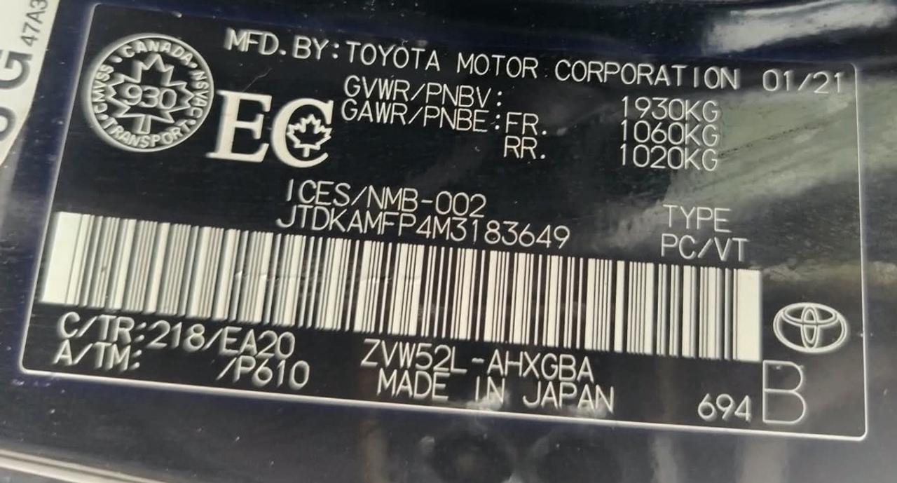 2021 Toyota Prius Prime XLE Photo