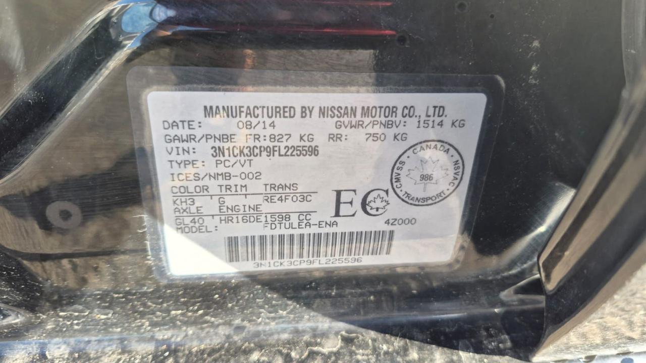2015 Nissan Micra SV, HATCHBACK, AUTO, GREAT ON FUEL, CERTIFIED Photo