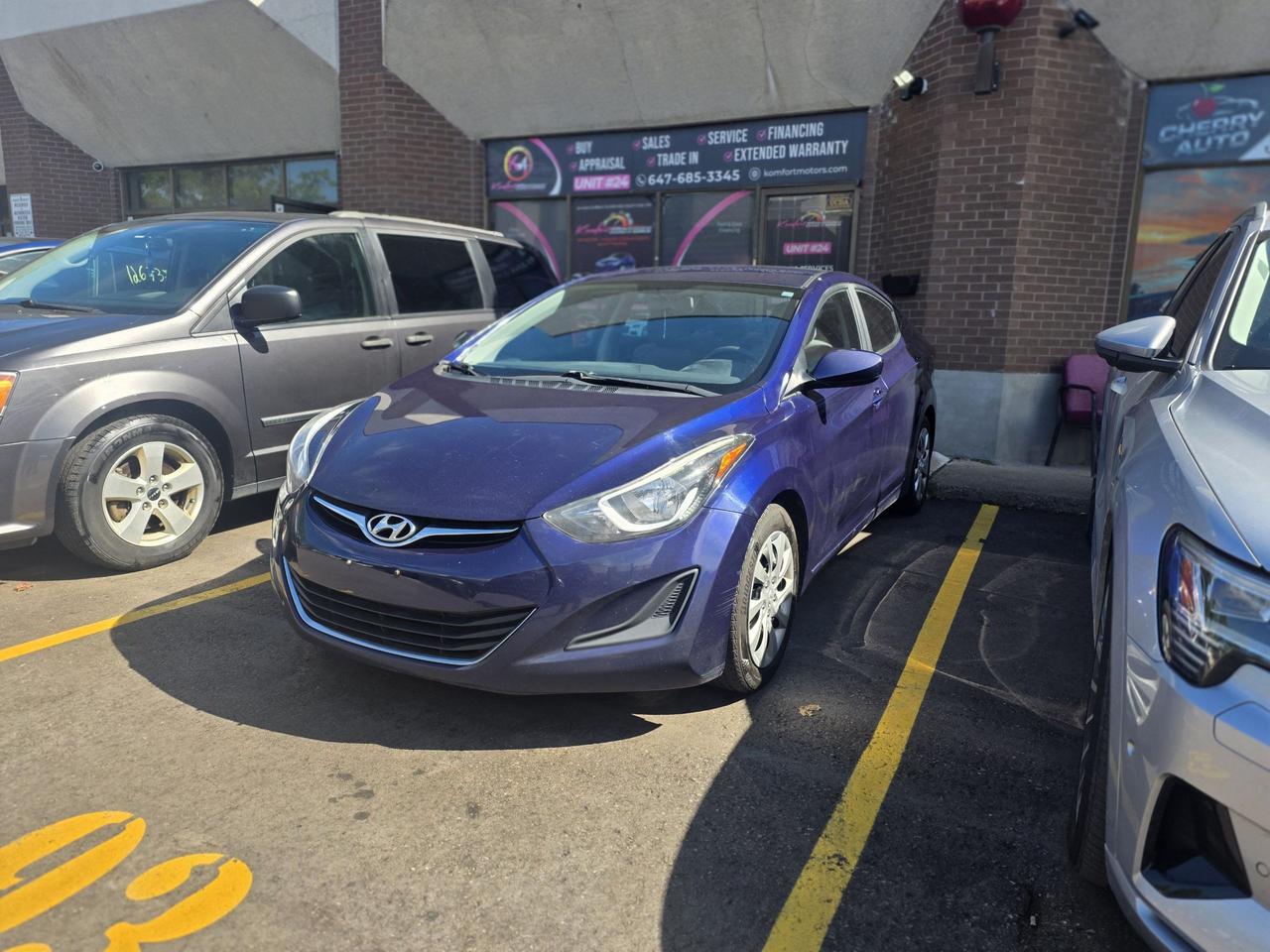 Blue 2014 Hyundai Elantra Sedan  Automatic