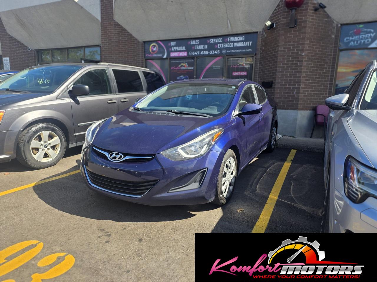 Blue 2014 Hyundai Elantra Sedan Automatic