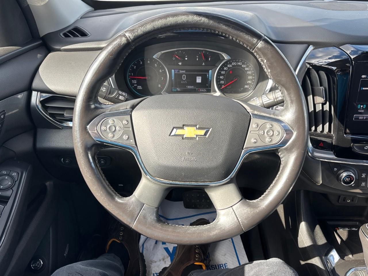 2018 Chevrolet Traverse Premier Used 7 Passenger V6 AWD SUV with Heated and Ventilated Front Seats, Heated Steering Wheel, Power Sunroof and a Colour Touchscreen Radio with Navigation and Apple CarPlay, Android Auto Photo