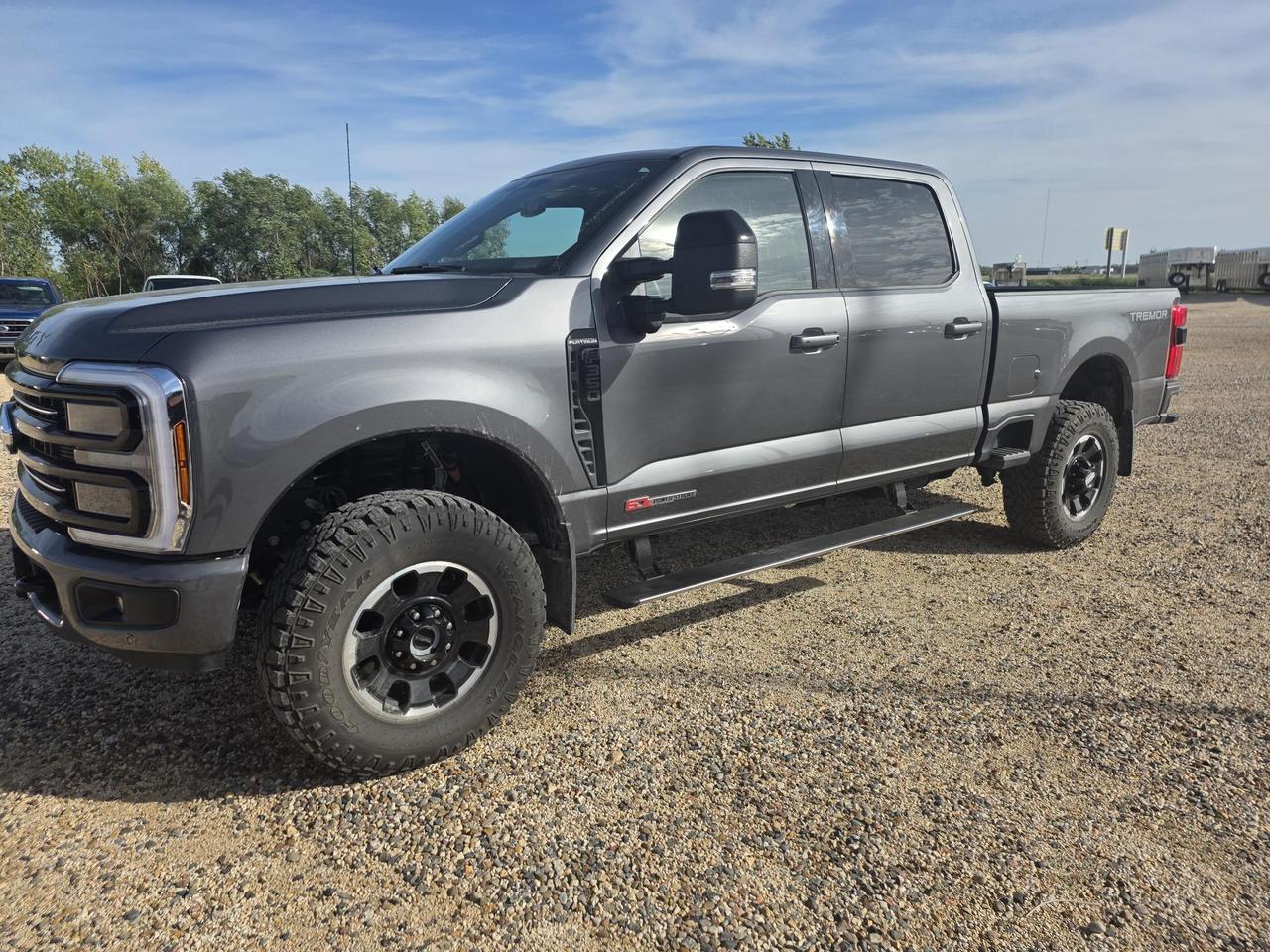 Gray (Carbonized Grey) 2026 Ford F-350 Super Duty Pickup Truck Four-Wheel Drive Automatic