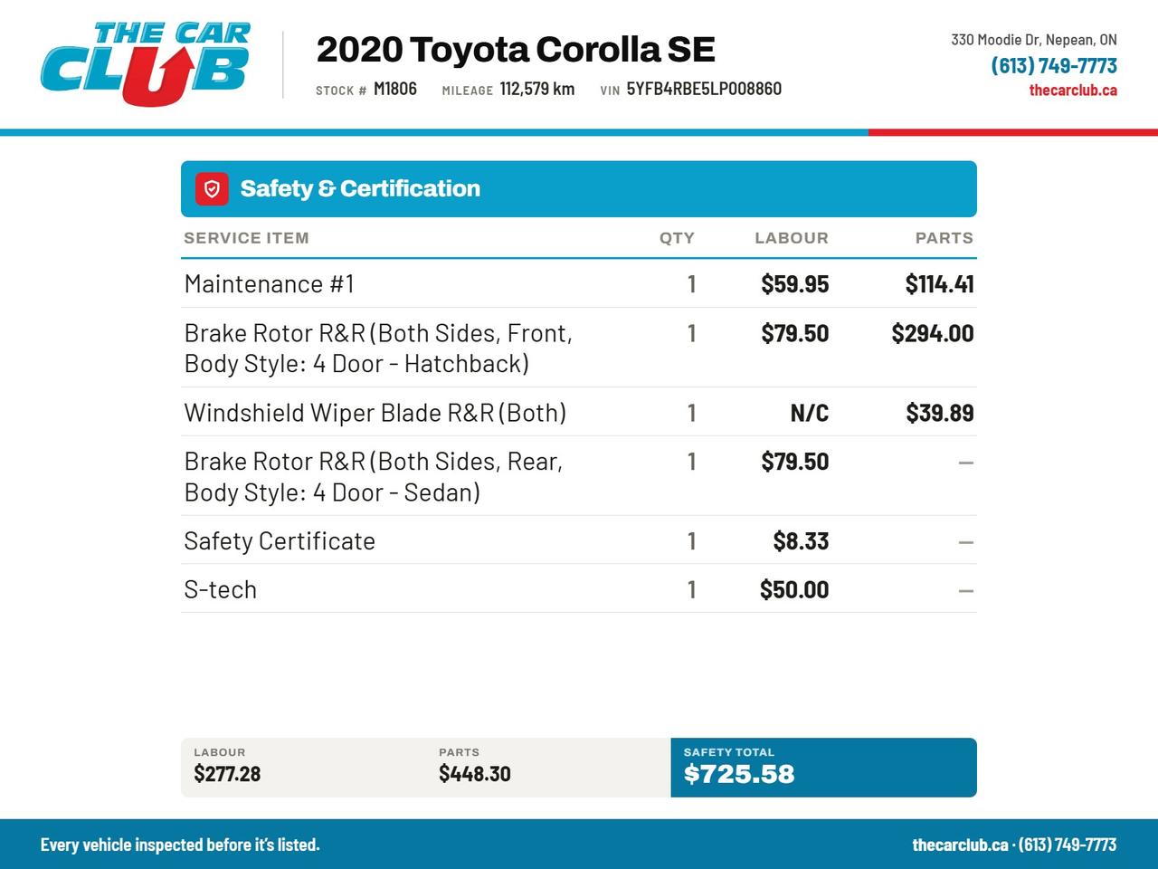 2020 Toyota Corolla SE