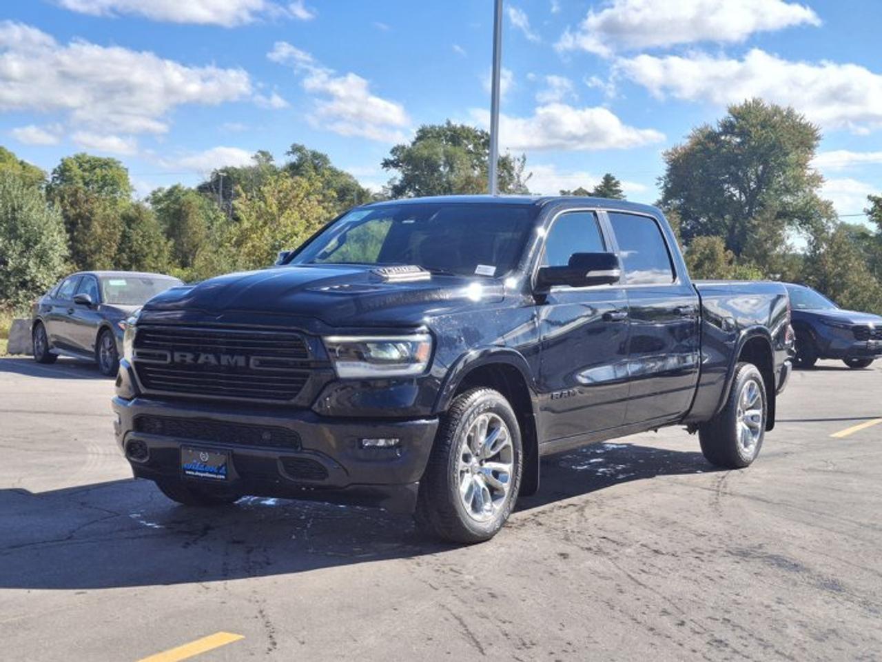 2022 RAM 1500 Laramie Crew 4x4 | 5.7L Hemi | Night Edition | 12" Display | Leather | Heated + Cooled Seats & More! Photo