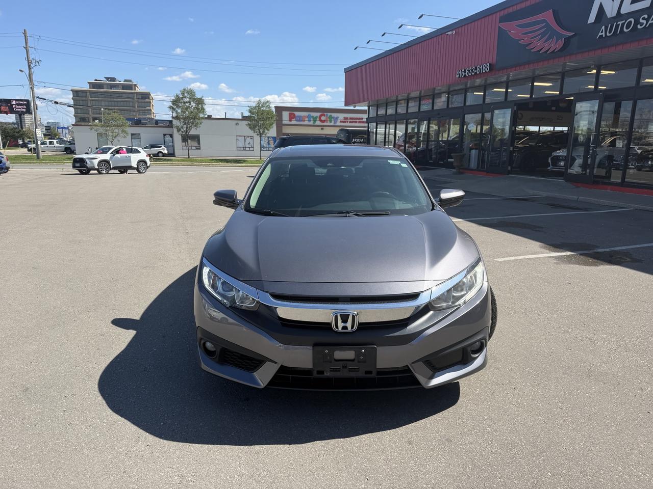 Gray 2018 Honda Civic Sedan Front-Wheel Drive Continuously Variable Transmission