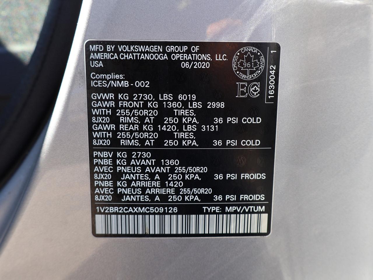 2021 Volkswagen Atlas V6 HIGHLINE 4MOTION *7 SEATES* CAMERA BLUETOOTH LEATHER HEATED SEATS PANO ROOF CRUISE ALLOYS Photo
